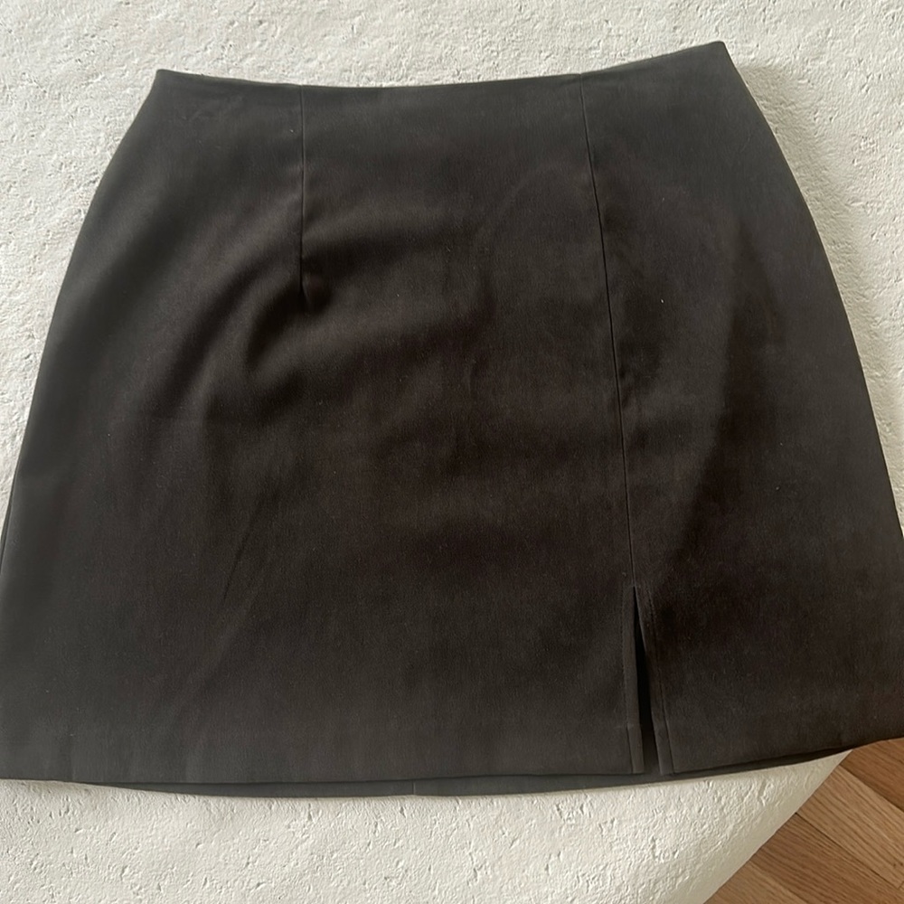 Vintage olive Green Mini Skirt